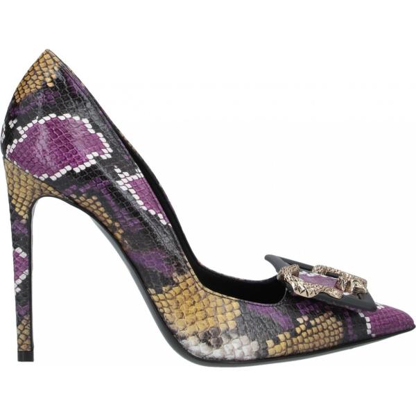 décolleté Just Cavalli viola animalier