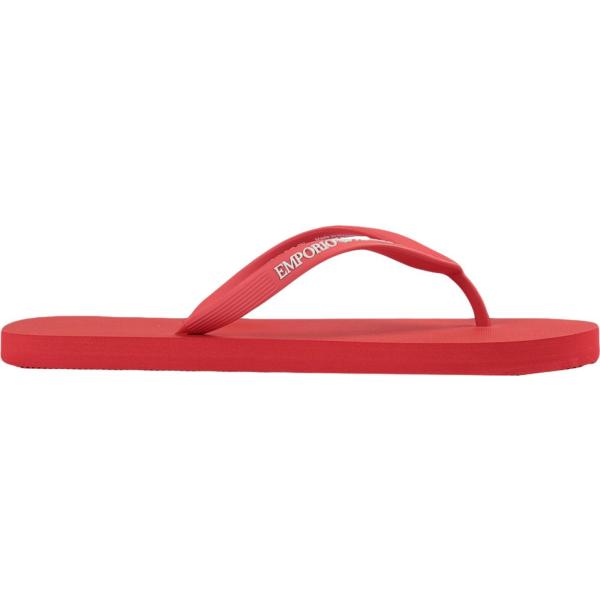 infradito Emporio Armani rosso tinta unita