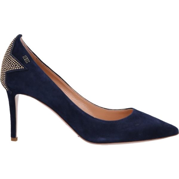 décolleté Elisabetta Franchi blu tinta unita