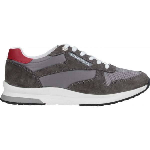 sneakers Lumberjack grigio tinta unita