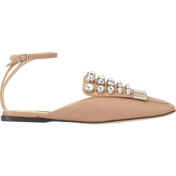 ballerine Sergio Rossi marrone tinta unita