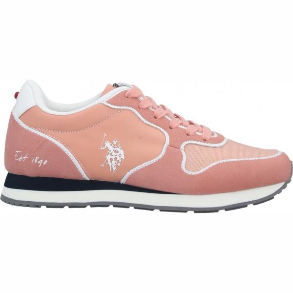 sneakers U.s.polo Assn. rosa tinta unita