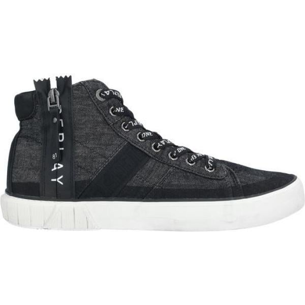 sneakers alte Replay nero tinta unita