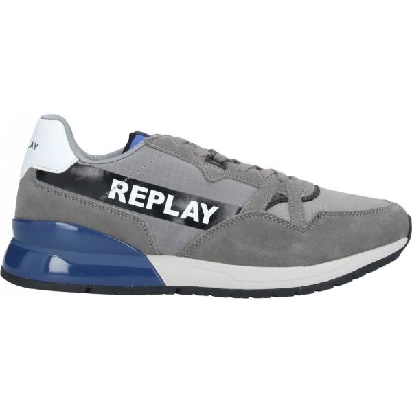sneakers Replay grigio tinta unita