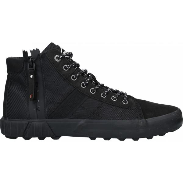 sneakers alte Replay nero tinta unita