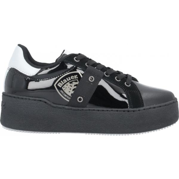 sneakers Blauer grigio tinta unita