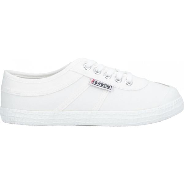 sneakers Kawasaki bianco tinta unita
