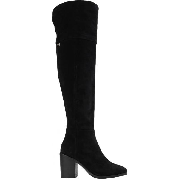 stivali Tommy Hilfiger nero tinta unita