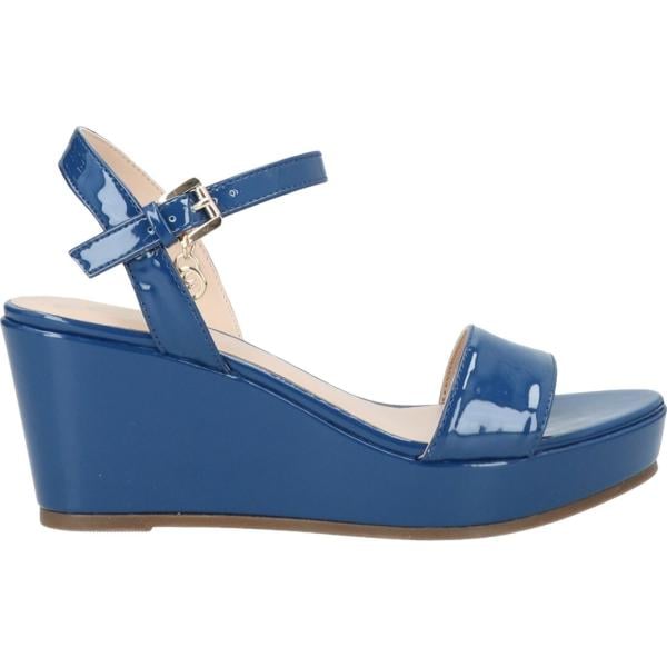 sandali in pelle Gattinoni blu tinta unita