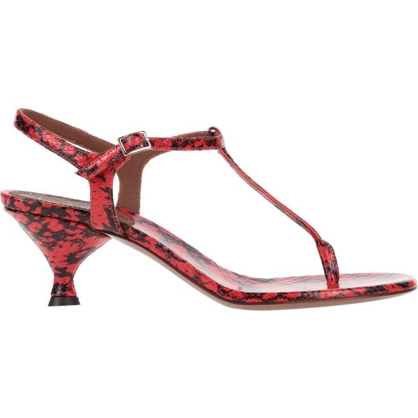 infradito da donna in bianco neve animalier con tacco rocchetto a punta tonda con cinturino in pelle L' Autre Chose