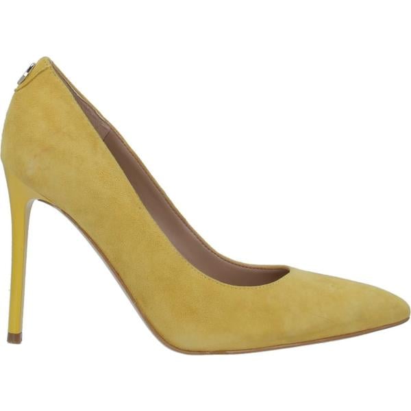 décolleté da donna in bianco neve effetto scamosciato con tacco spillo a punta in pelle Guess