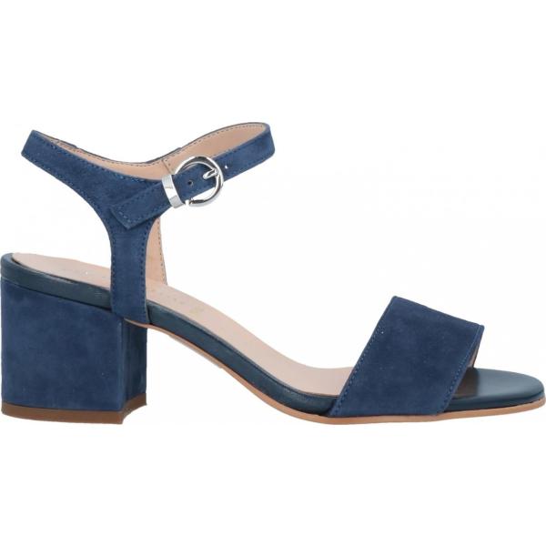 sandali in pelle Formentini blu tinta unita