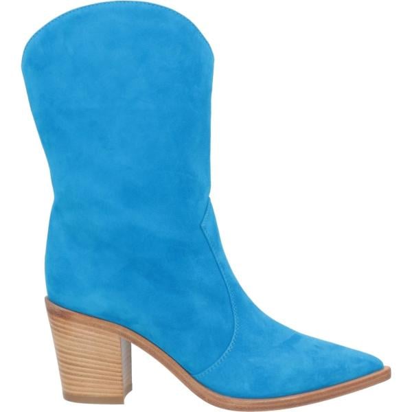 stivaletti texani Gianvito Rossi blu tinta unita