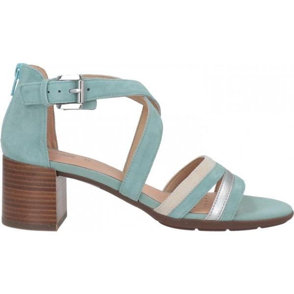 sandali in pelle Geox verde