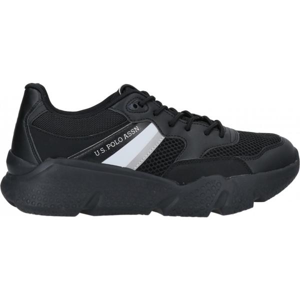 sneakers U.s.polo Assn. nero tinta unita