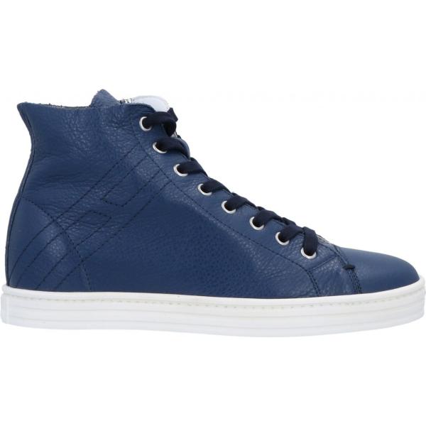 sneakers alte Hogan Rebel blu tinta unita