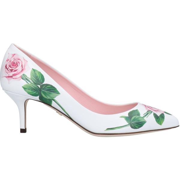 décolleté Dolce & Gabbana bianco a fiori