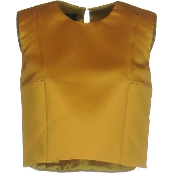 top Pinko giallo tinta unita