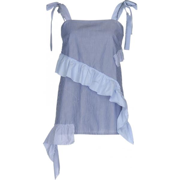 top Semicouture viola a righe