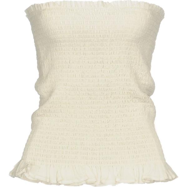 top Twinset bianco tinta unita