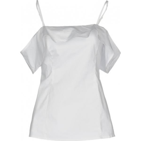 Blusa scollatura profonda a maniche corte tinta unita Michael Michael Kors bianco tinta unita