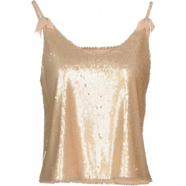 Top con paillettes collo tondo senza maniche jersey DARLING London tinta unita
