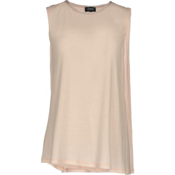 canottiere Armani Jeans marrone tinta unita