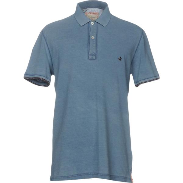 polo Brooksfield blu tinta unita