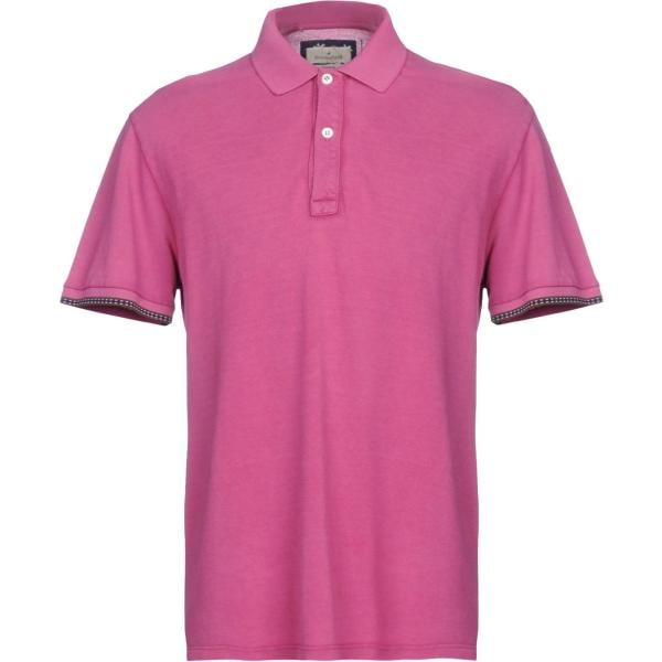 polo Brooksfield rosa tinta unita