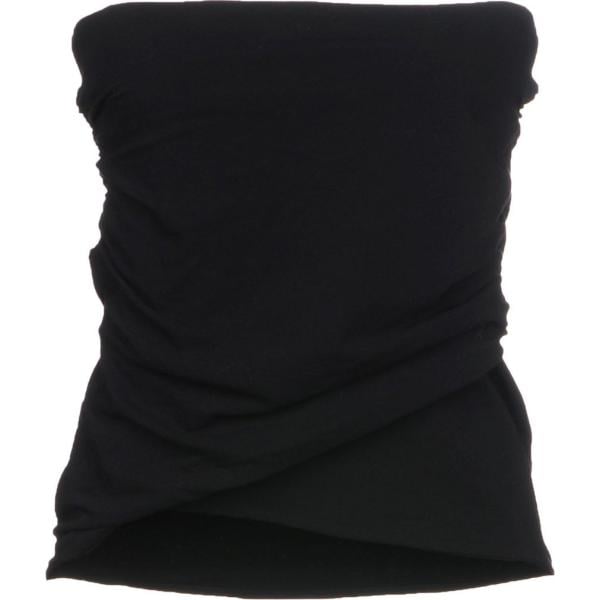 Top con drappeggio scollatura profonda senza maniche con fasce jersey James Perse tinta unita