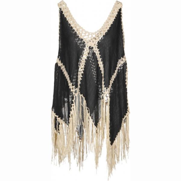 Top fantasia lavorato a maglia senza maniche vestibilità ampia Care Of You multicolore