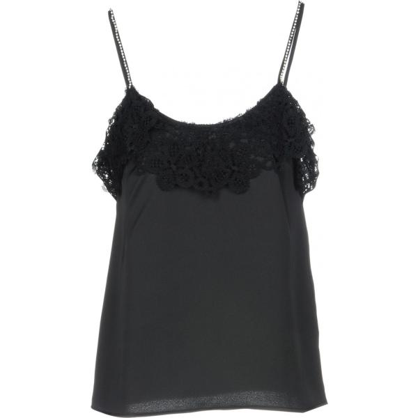 top Twinset nero tinta unita