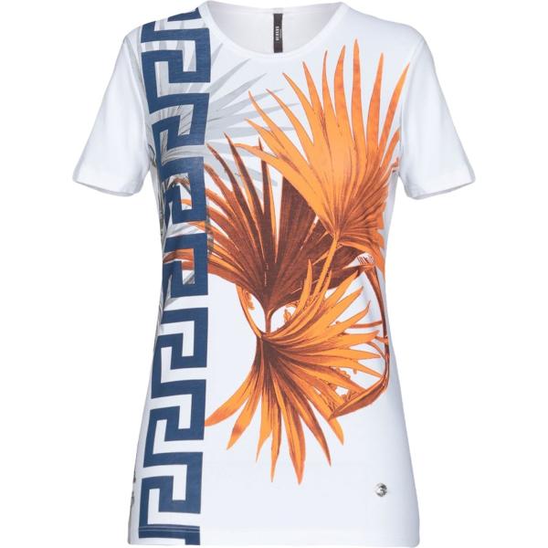 T-shirt senza tasche con stampa collo tondo a maniche corte jersey Versus Versace con stampe