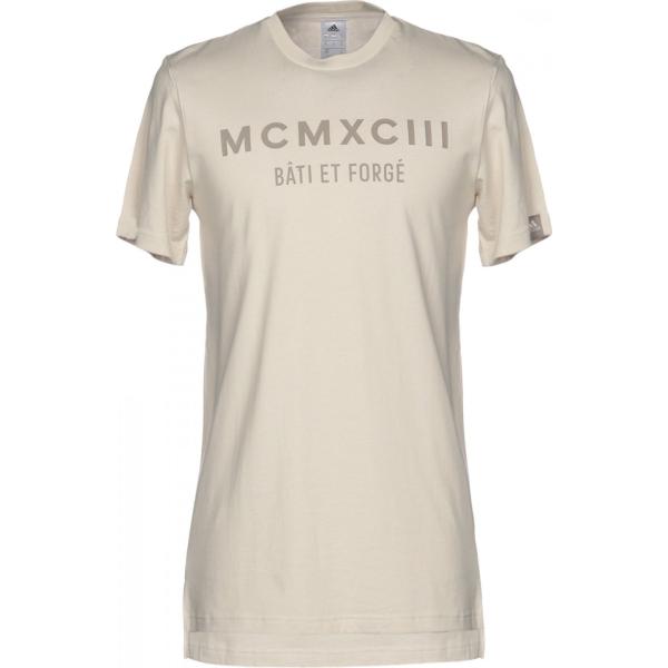 T-shirt senza tasche con stampa collo tondo a maniche corte in cotone jersey Adidas con stampe