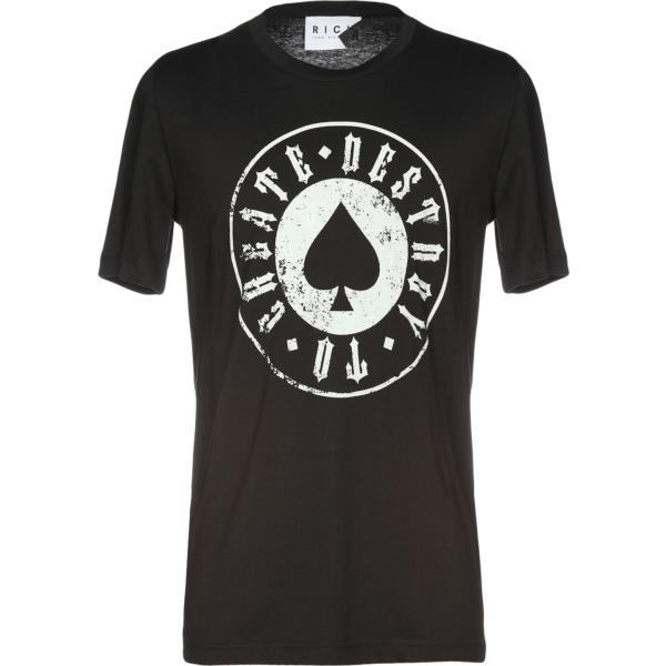t-shirt John Richmond nero con stampe