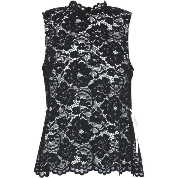 top Dkny nero tinta unita