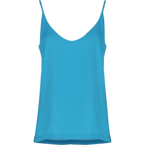 top Anonyme Designers blu tinta unita