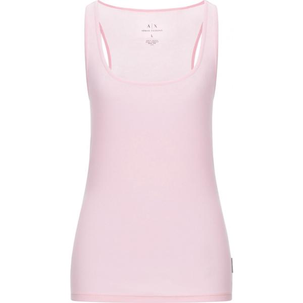 canottiere Armani Exchange rosa tinta unita