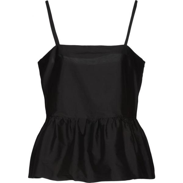 top Twinset nero tinta unita