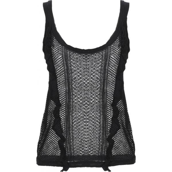 Top lavorato a maglia collo tondo senza maniche tinta unita Patrizia Pepe tinta unita