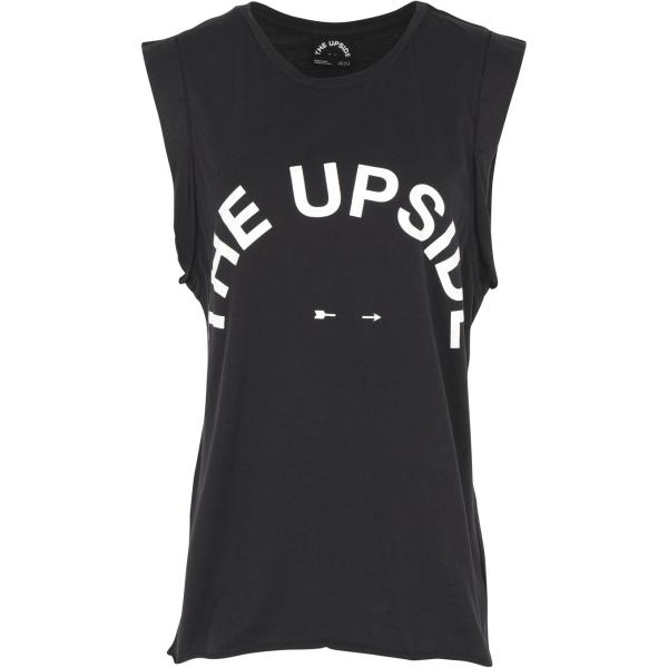Top jersey The Upside nero con stampe