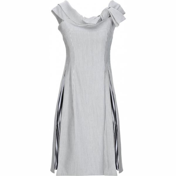 Top con fiocco senza tasche a righe a maniche corte con zip interno foderato elasticizzato Alteяǝgo bianco a righe