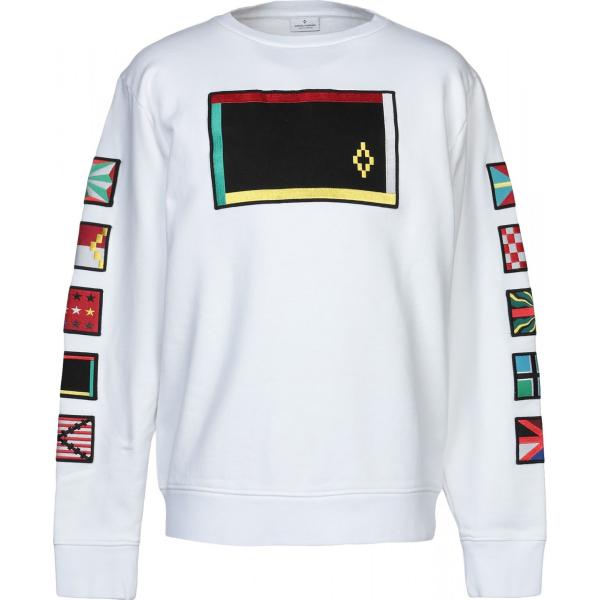 felpa Marcelo Burlon bianco tinta unita