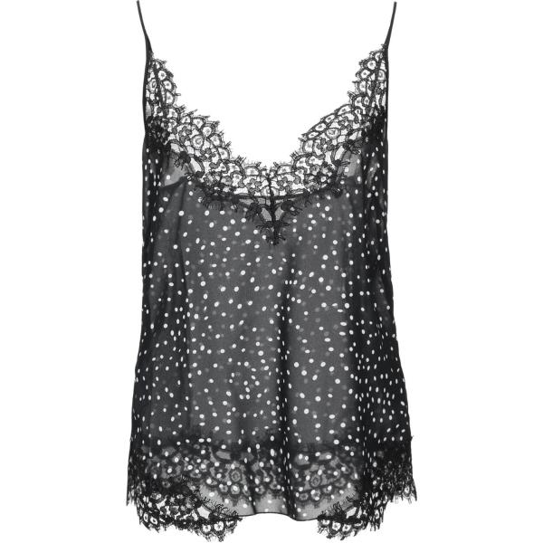 Top Pinko nero a pois