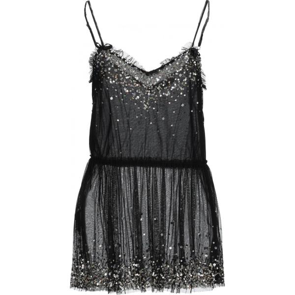 top Twinset grigio tinta unita