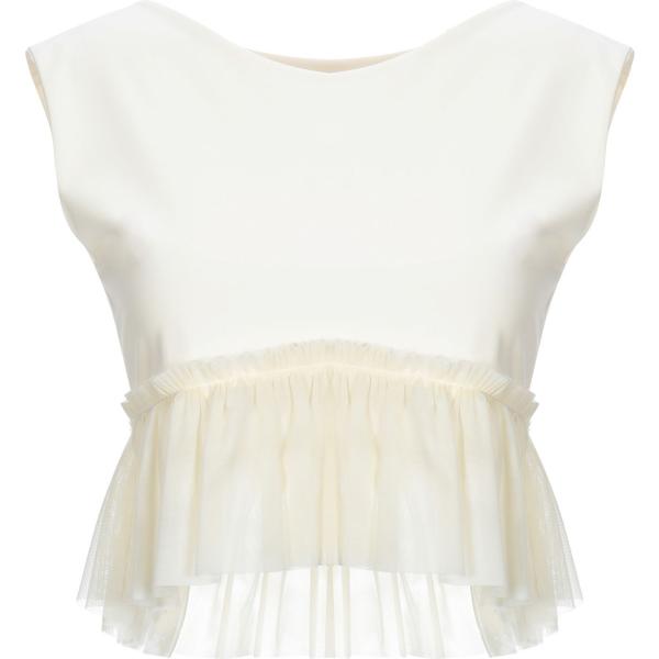 Top collo tondo in tulle jersey Christies À Porter tinta unita