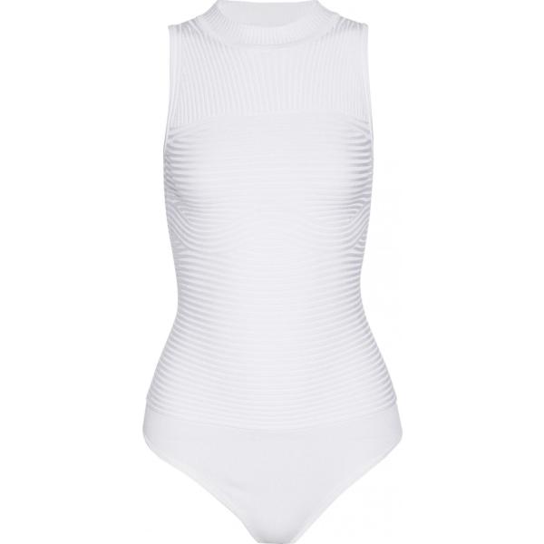 top Cushnie bianco tinta unita