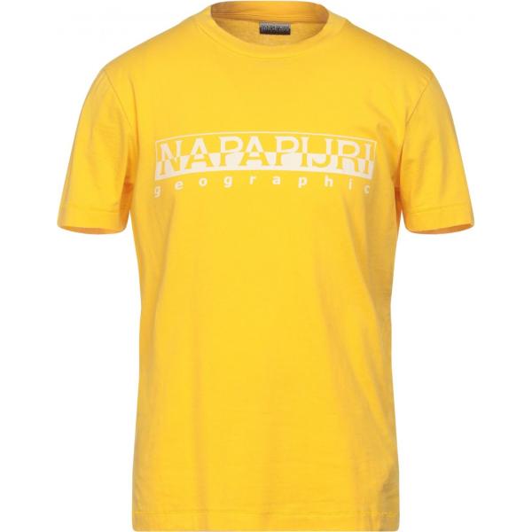 t-shirt Napapijri giallo con stampe