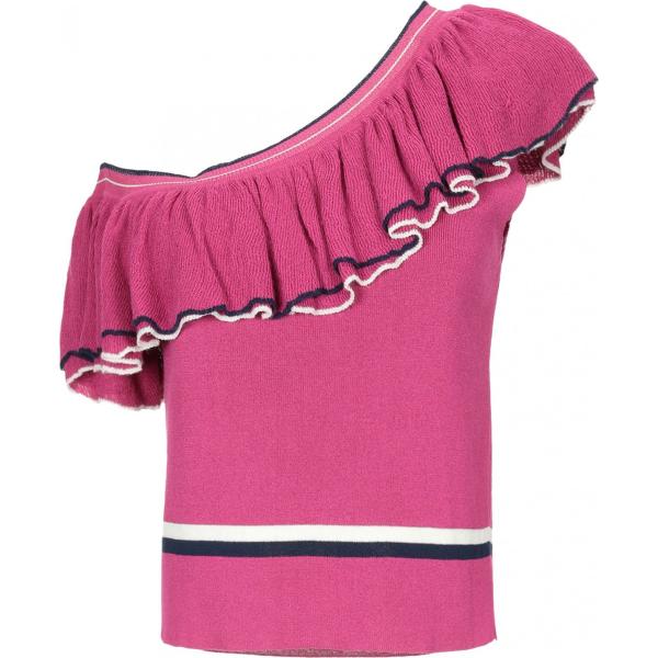 Top monospalla lavorato a maglia scollatura profonda tinta unita Pinko tinta unita