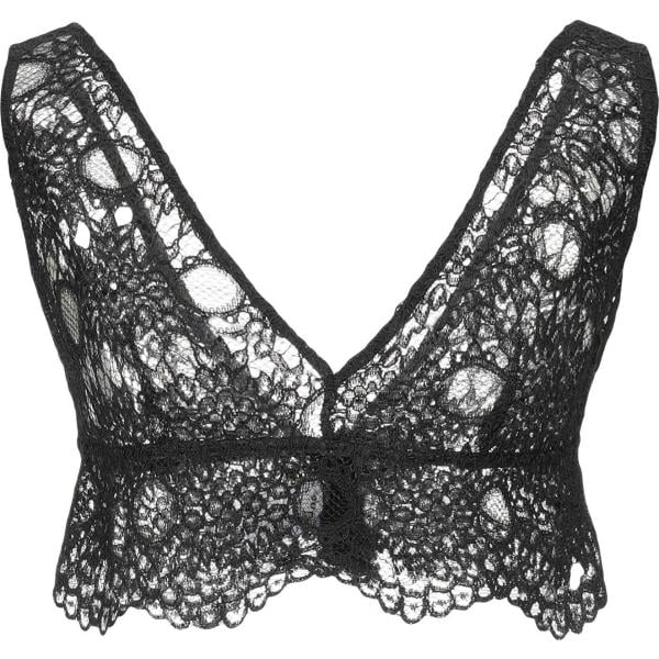 Top con pizzo scollatura profonda tinta unita SE-TA Rosy Iacovone tinta unita